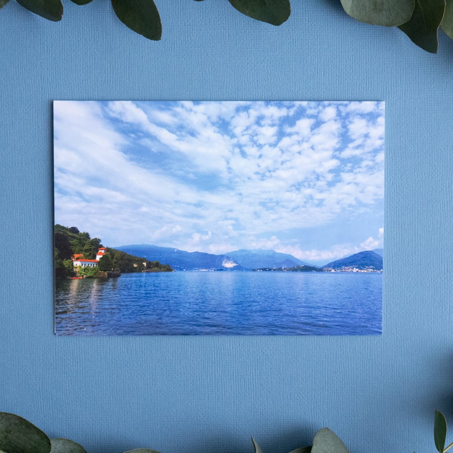 Lago Maggiore, Italy - Blank Landscape Greeting Card & Envelope