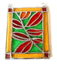 Autumn Leaves Stained Glass Picture Suncatcher Handmade - Image 8