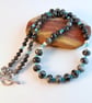 Faceted Amazonite And Larvikite Necklace - Handmade In Devon - Image 8
