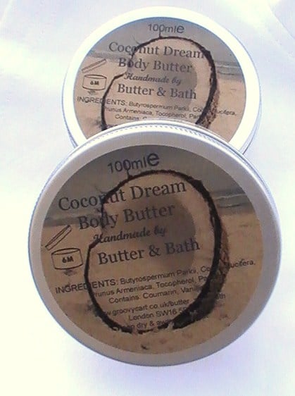 Coconut Dream Body Butter, Coconut Body Cream, Hand Cream, Shea Body Lotion
