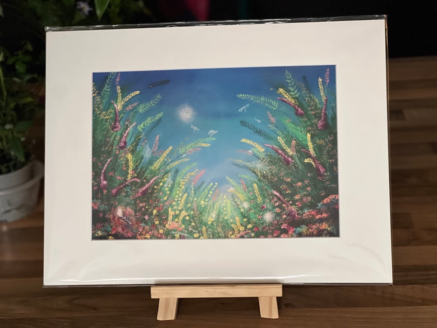 Giclee Print of Acrylic painting - Stargazer