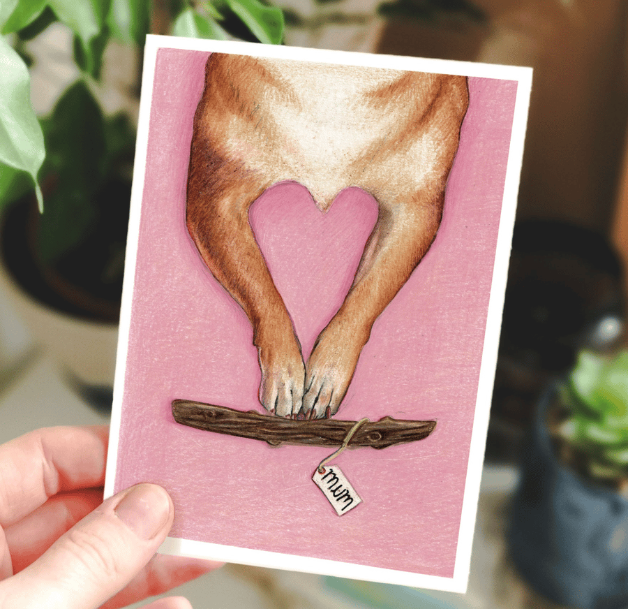 Dog Mother's Day Card - Mothers Day Card from the Dog, Mothers Day Cards