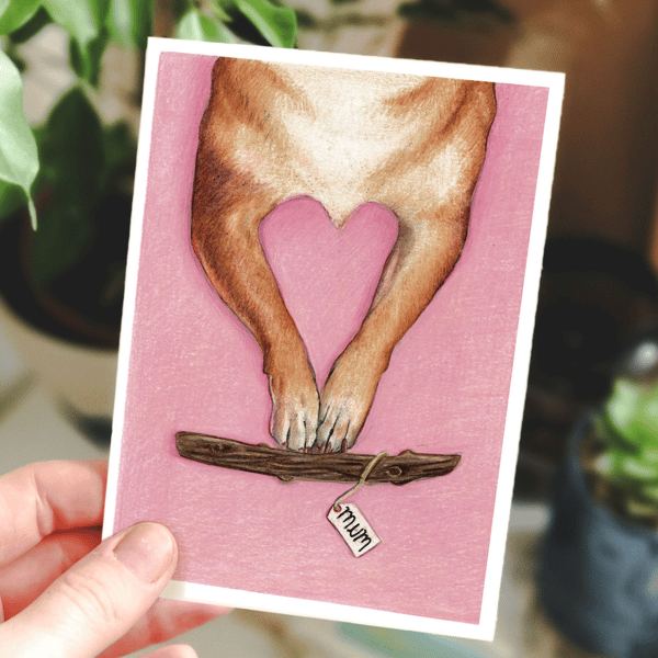 Dog Mother's Day Card - Mothers Day Card from the Dog, Mothers Day Cards