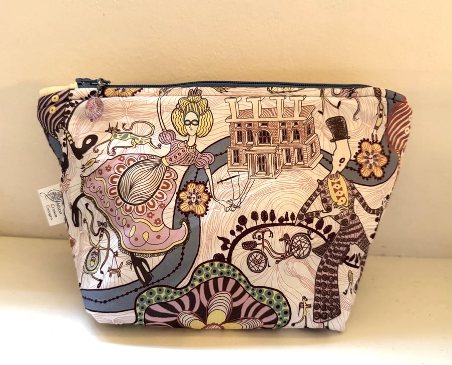 Grayson Perry fabric accessory bag