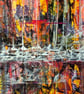 'Warm Cave' Original A4 Framed Painting - Image 3