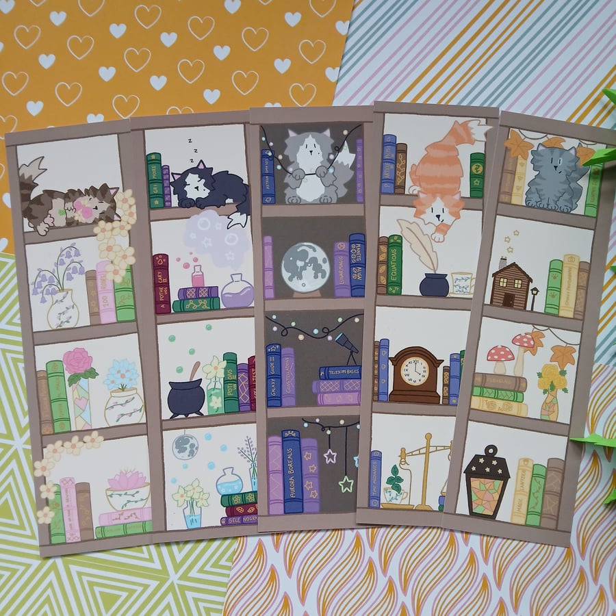 Library Cat Bookmarks