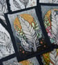 floaty feathers - original aceo illustration