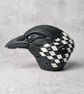 'Hailgrim', a black porcelain crow idol. - Image 1