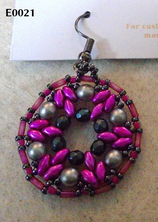 1920s-style bead earrings (customisable)