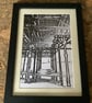 Original Monochrome Print Framed Unique One of a Kind Eco Friendly Blackpool - Image 9