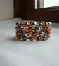 COPPER AND GREY MEMORY WIRE BRACELET.   - Image 4