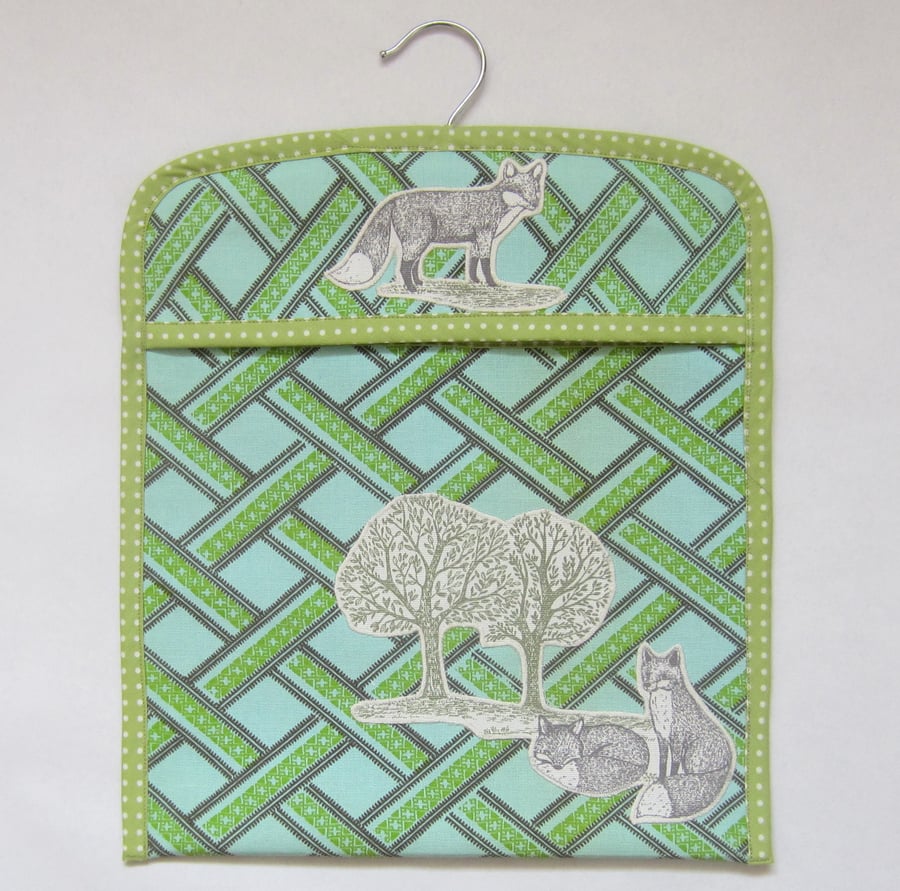 Fox and Trees Peg Bag