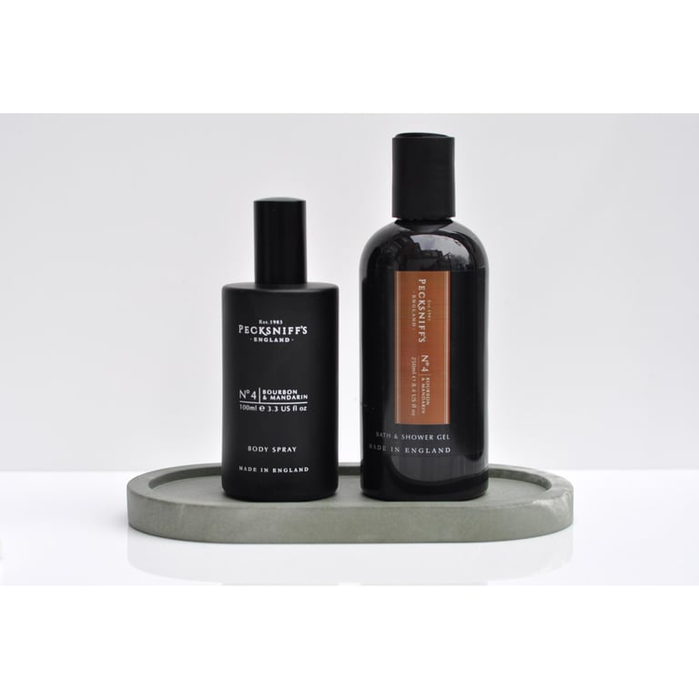 Oval Concrete Tray: Handmade Green Minimalist Candle Jewelry Plate