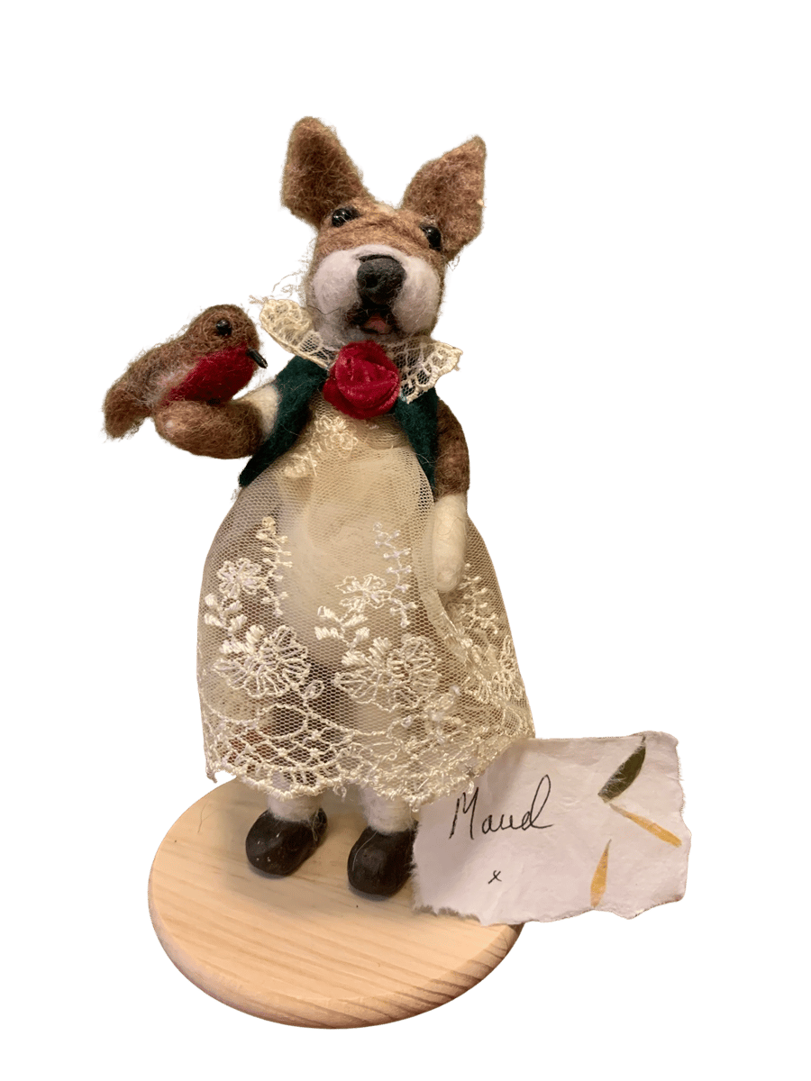 Meet Maud, a gentle little Frenchie and Pip the Robin