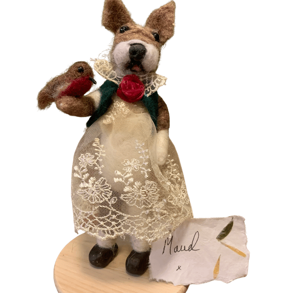 Meet Maud, a gentle little Frenchie and Pip the Robin