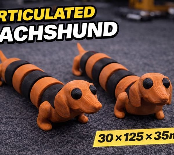 Articulated Dachshund - 30 - 125 - 35mm