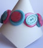 Turquoise and pink button bracelet  - Image 2