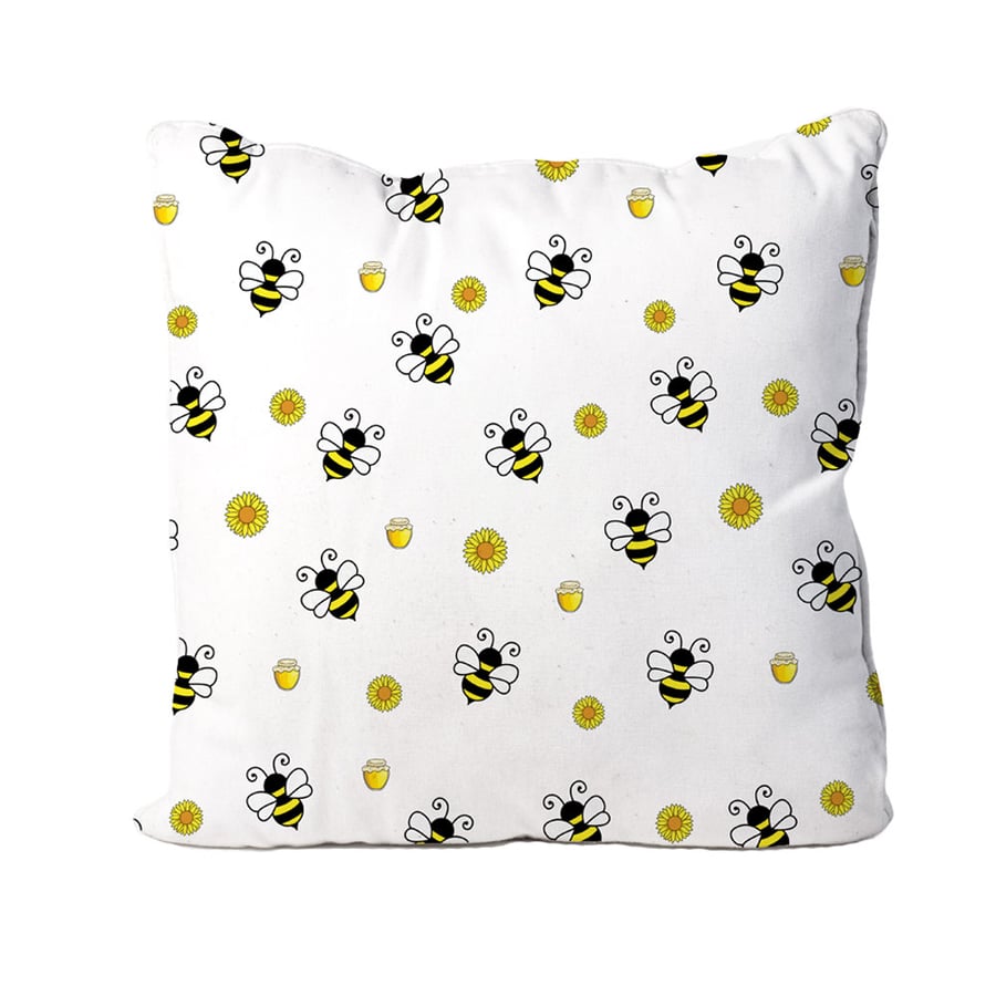 Handmade Bee Design Cushion-Nature Bees. Size 40x40cm- (16"x16") CUS240