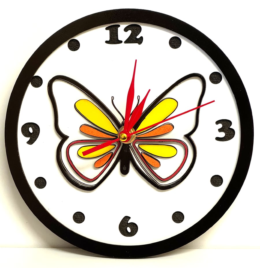 Butterfly Wall Clock