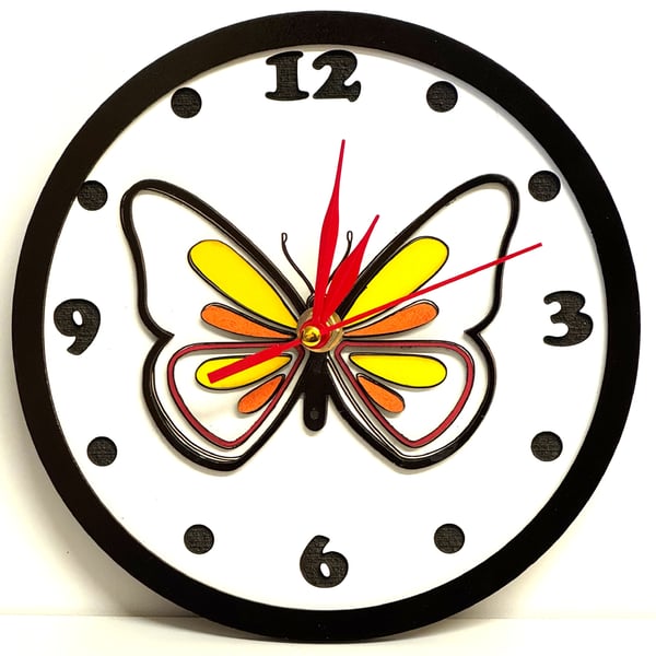 Butterfly Wall Clock