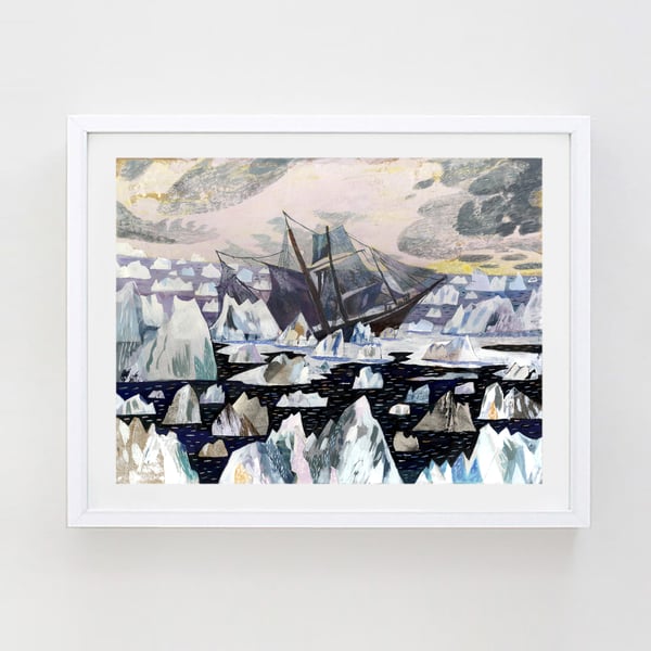 Illustration art print, Shackleton 16.54 in  x 11.69 (A3 Print)