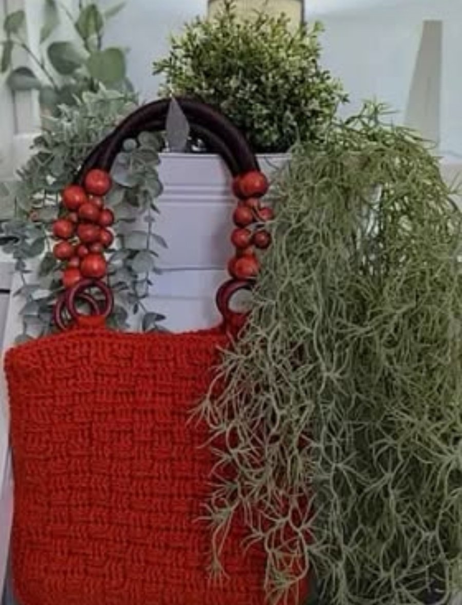 Crocheted Set of 2 - Handbag and Across the body bag