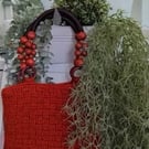 Crocheted Set of 2 - Handbag and Across the body bag