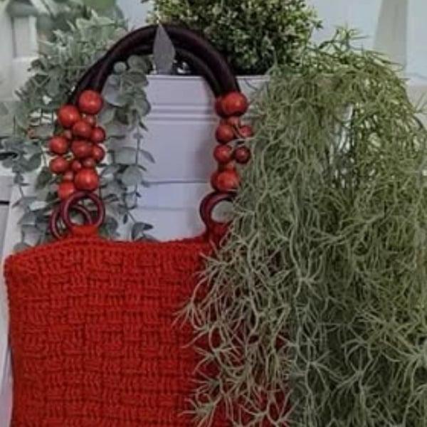 Crocheted Set of 2 - Handbag and Across the body bag