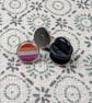 Lesbian Flag Pin - Pride Themed Pin - Small Resin Topped Pin Badge - LGBTQ - Image 2