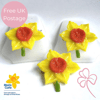 Glass Daffodil Brooch in aid of Marie Curie