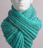 Crochet neckwarmer snood cowl vegan handmade accessory unisex