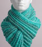 Neckwarmer snood cowl scarf crochet vegan handmade accessory unisex - Image 1