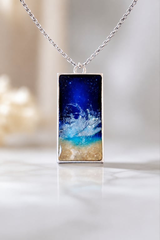 Handmade memorial jewellery- ashes inclusion