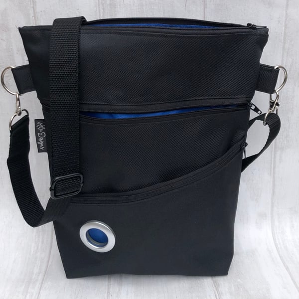 Dog walking bags, waterproof black