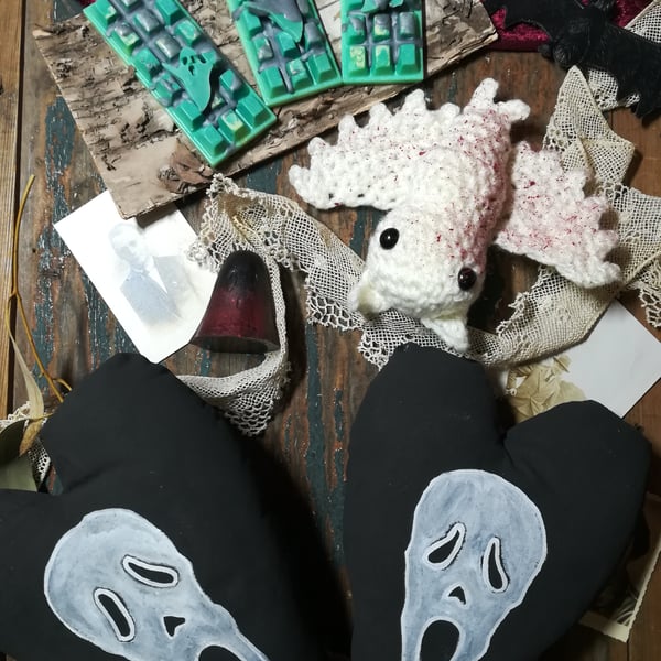 Scream Themed Box Gift Wax Melt Crochet