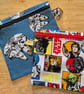Handmade Set of 2 Star Wars Inspired Zip Pouches