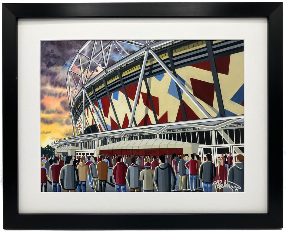 West Ham High Quality Framed Football Art Print