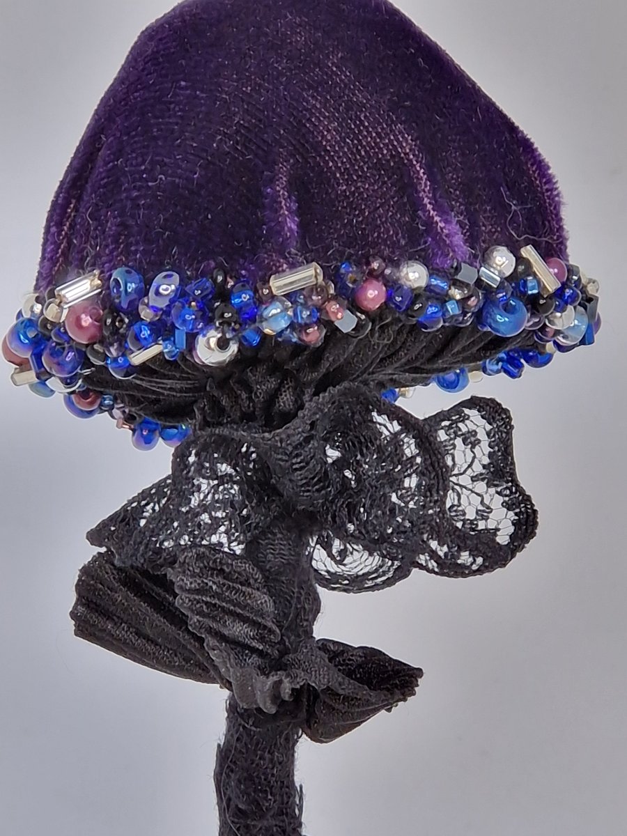 Textile Art Mushroom hanging sculpture 