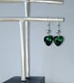 Beautiful green heart earrings - Image 6