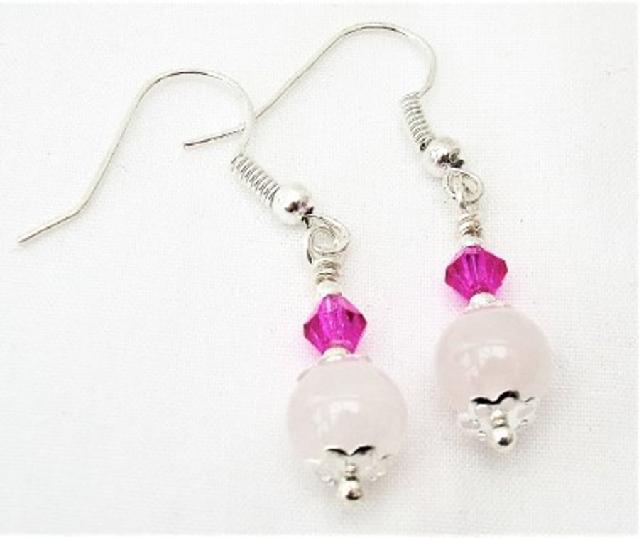 Rose Quartz Earrings