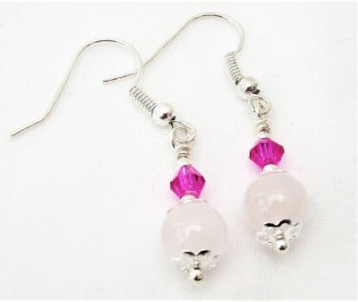 Rose Quartz Earrings