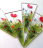 Fused Glass Flower Pot Stake: Hand-Cut Patio Planter Decoration - Image 7