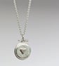 Sewing Hoop Necklace - Silver Embroidery Hoop Pendant - Gift for Sewing Lovers - Image 7