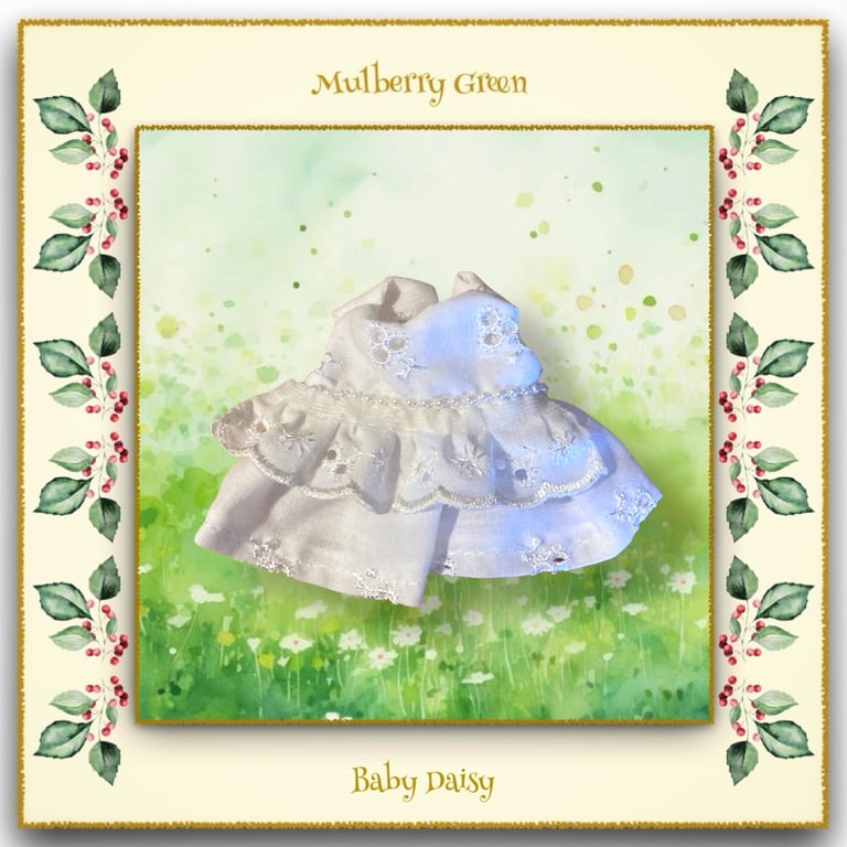 Broderie Anglais Dress for Baby Daisy 