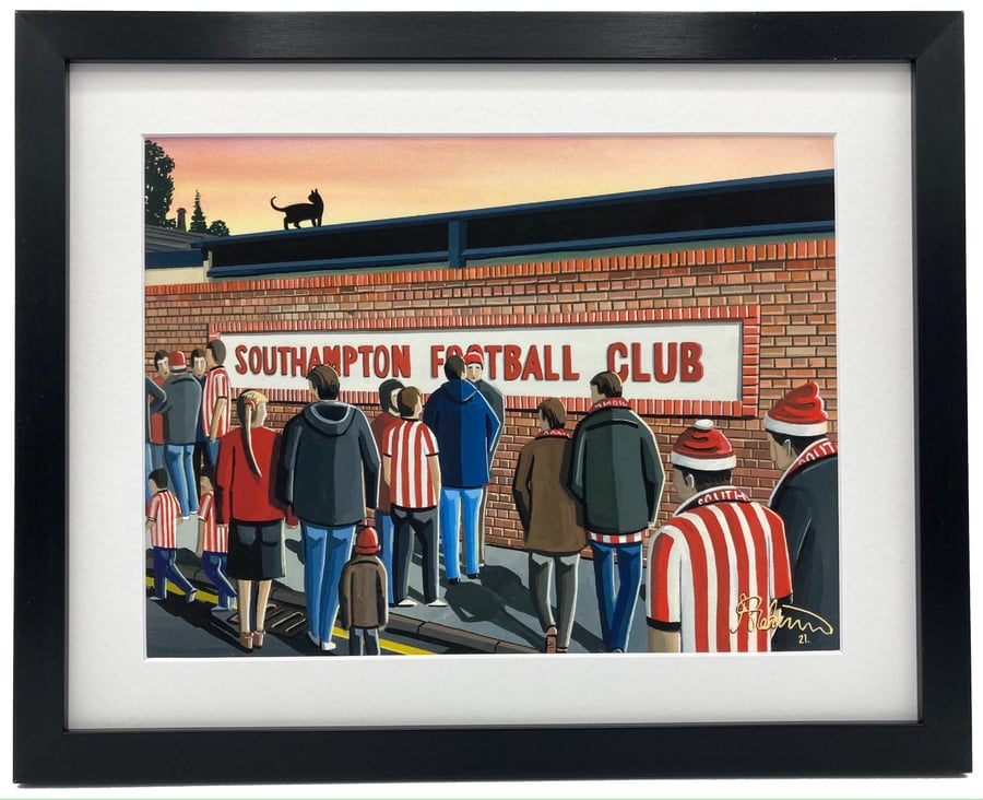 Image of Southampton, Framed & Unframed Fine Art Print Football FC Dell Stadium Gift