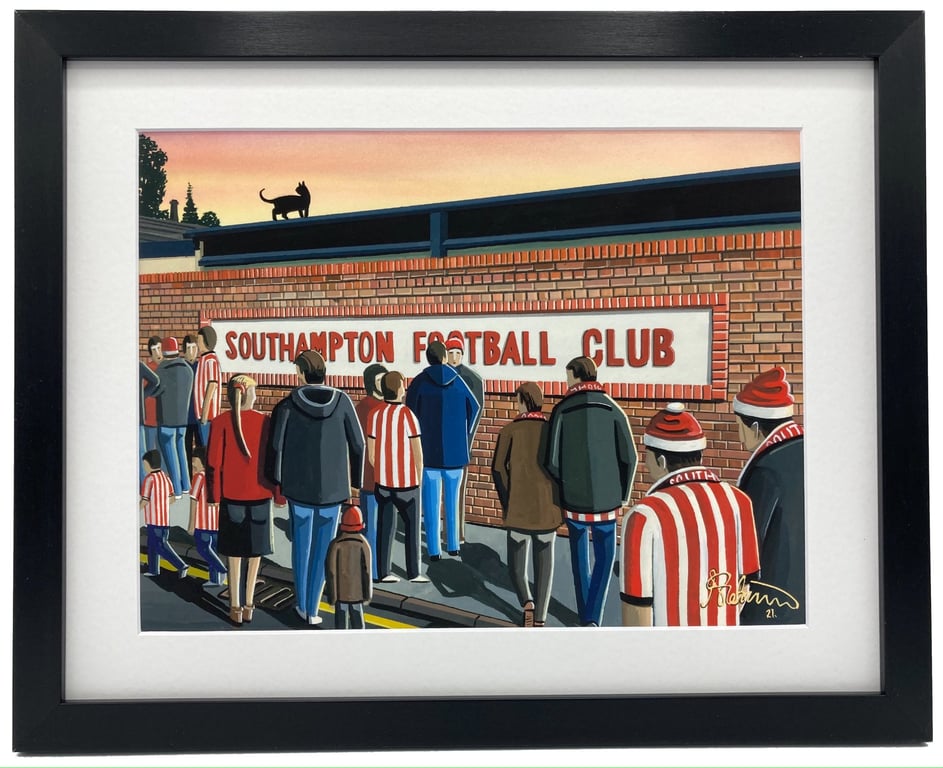 Southampton, Framed & Unframed Fine Art Print Football FC Dell Stadium Gift