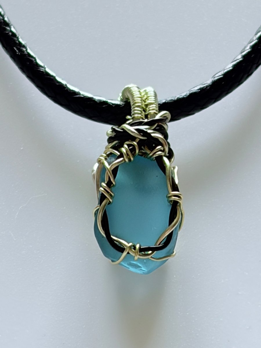 Scottish sea glass Pendant - Made in Scotland - Unique handmade - Gift for her 