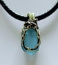 Scottish sea glass Pendant - Made in Scotland - Unique handmade - Gift for her 