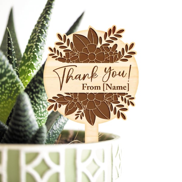 Thank You Gift Elegant Plant Tag Cute Thoughtful Plant Gift, Small Present