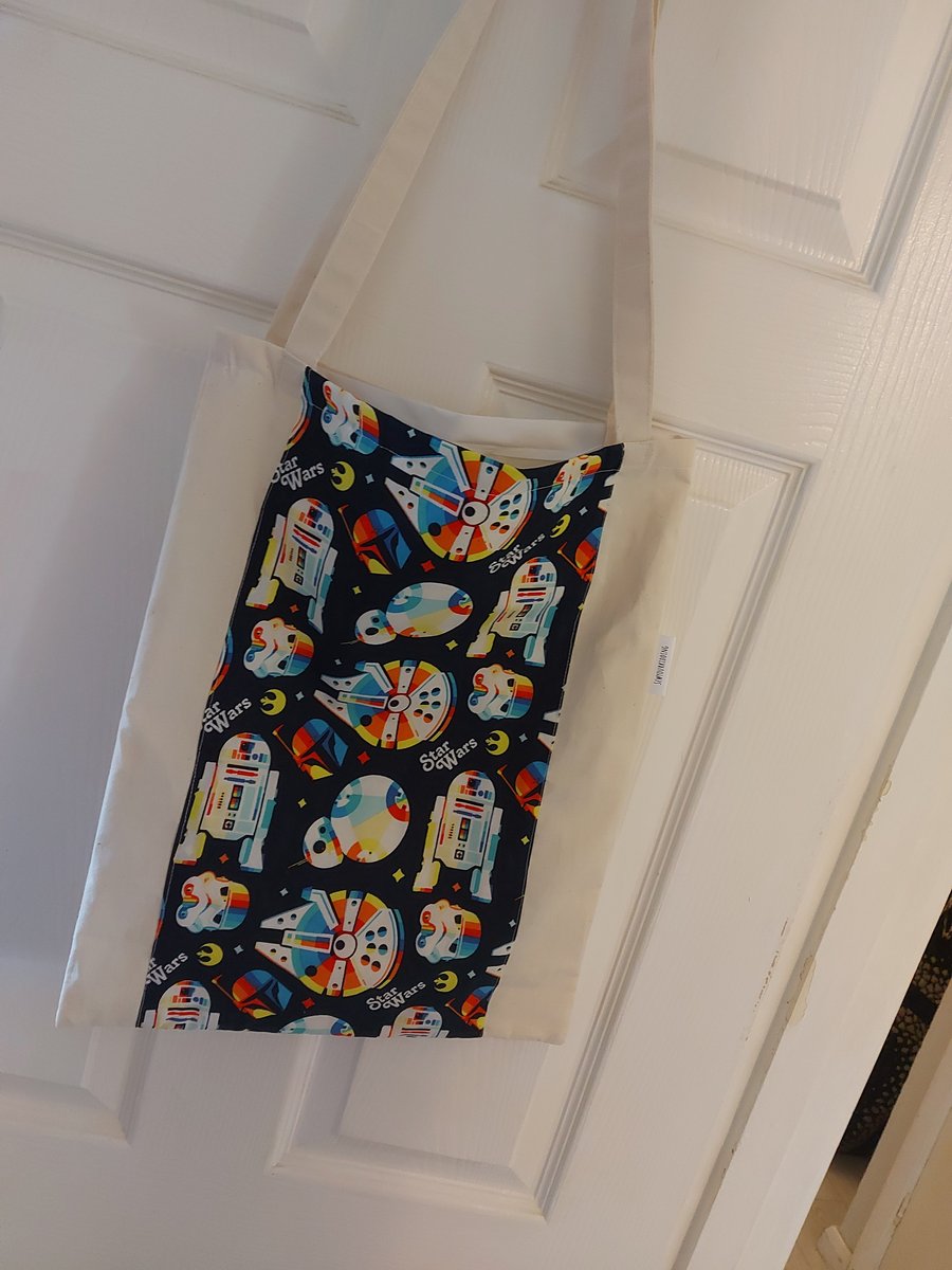 Starwars tote bag with key clip 